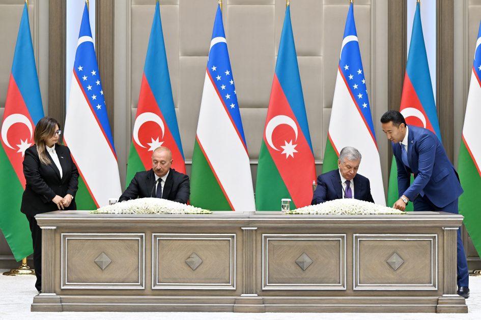 Daşkənddə Azərbaycan-Özbəkistan sənədlərinin imzalanması və mübadiləsi mərasimi olub - YENİLƏNİR