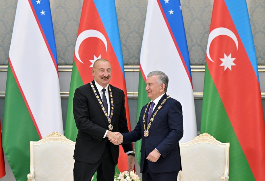 Daşkənddə Azərbaycan və Özbəkistan prezidentlərinin təltifolunma mərasimi keçirilib - YENİLƏNİR