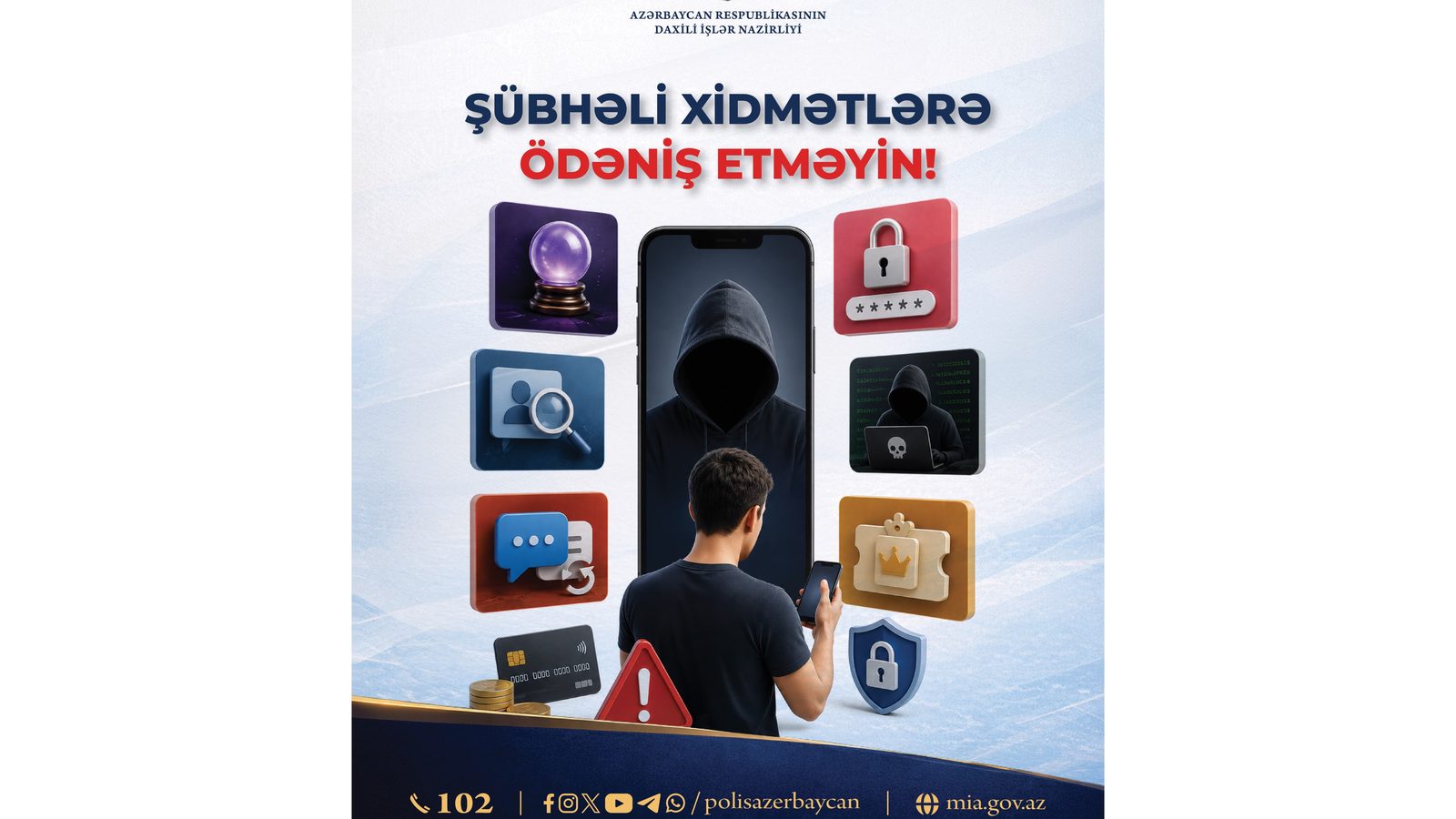 DİN sosial şəbəkələrdə saxta xidmətlərlə bağlı xəbərdarlıq edib