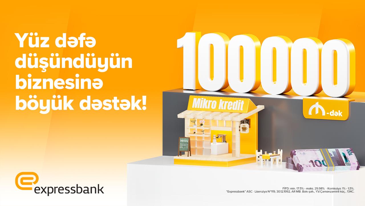 Expressbank sahibkarlara 100 000 AZN-dək mikro kredit təklif edir