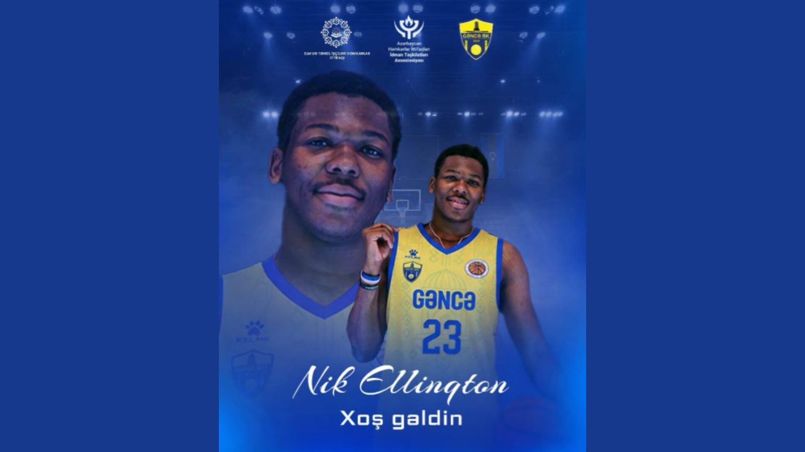 "Gəncə" basketbol komandası heyətini Nik Ellinqtonla gücləndirib