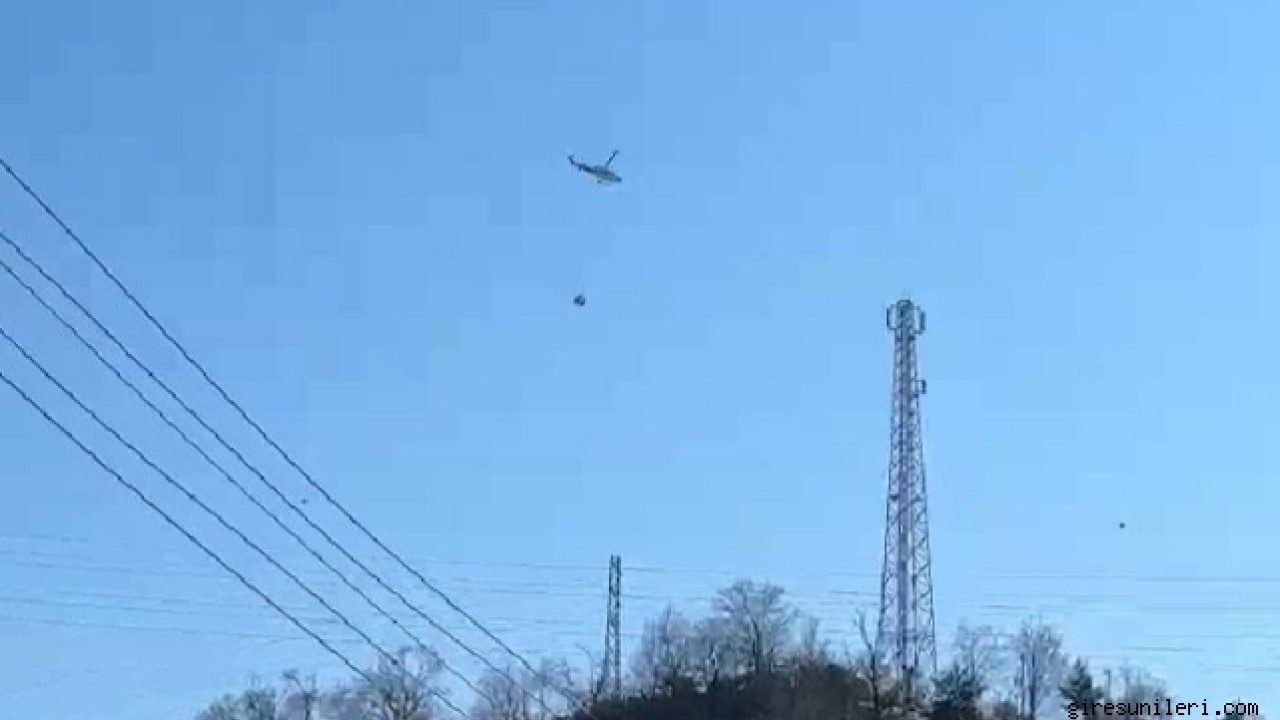 Giresunda helikopter qəzaya uğrayıb
