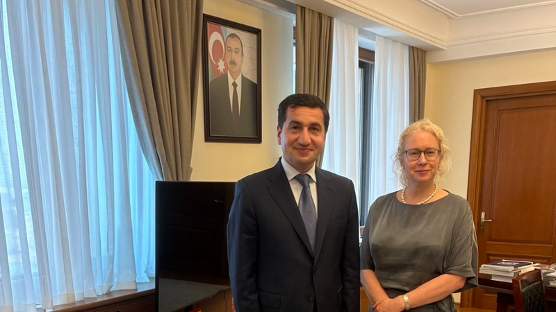 Hikmat Hajiyev meets Swedish ambassador to Azerbaijan