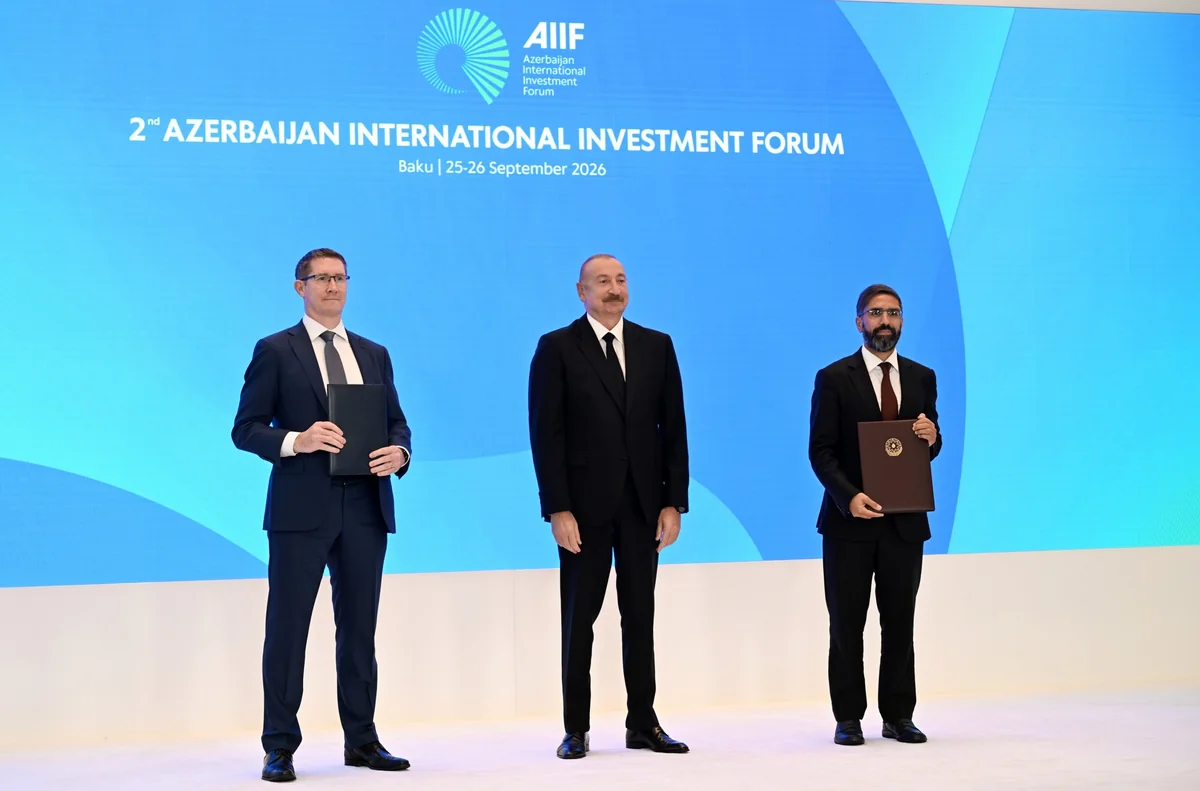 İkinci Azərbaycan Beynəlxalq İnvestisiya Forumu çərçivəsində imzalanmış sənədlər mübadilə edilib