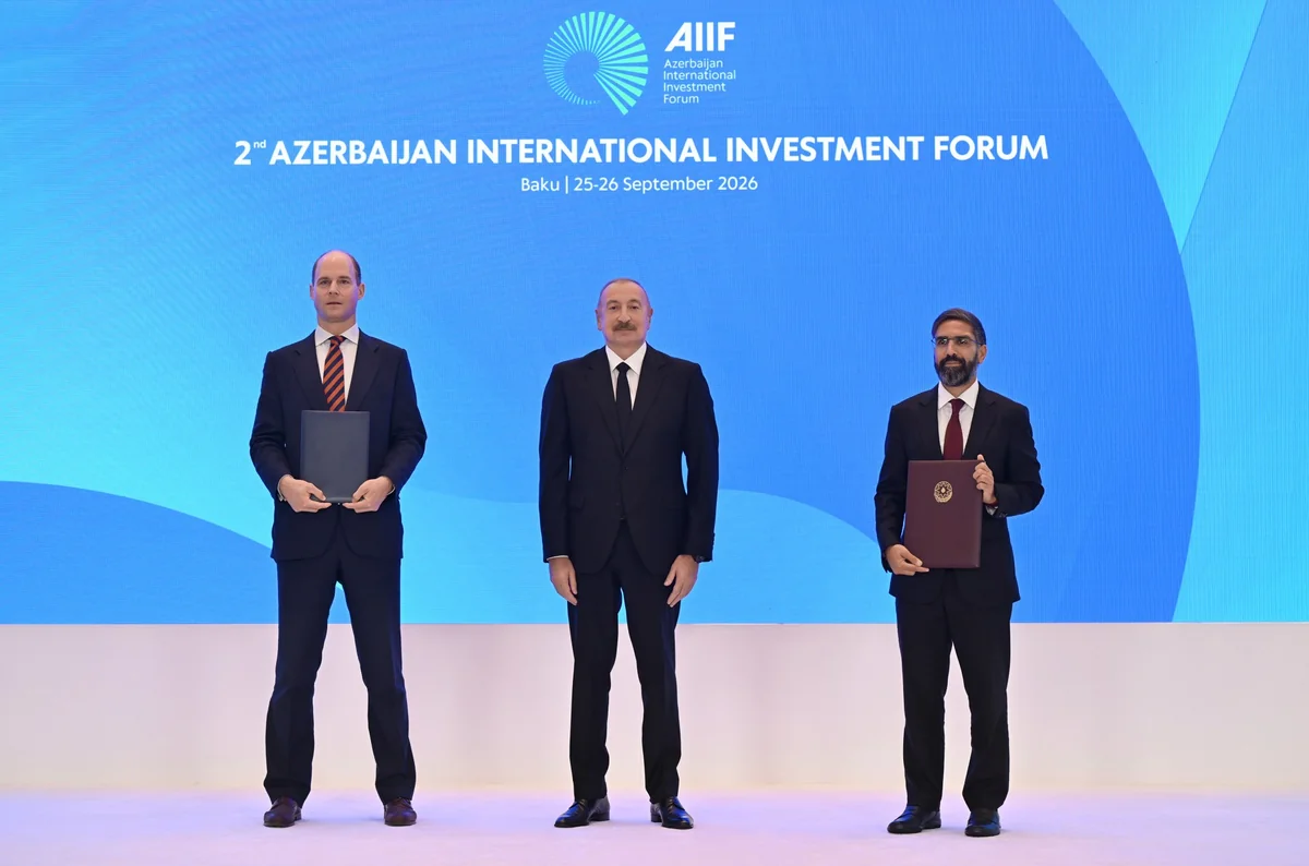 İkinci Azərbaycan Beynəlxalq İnvestisiya Forumu çərçivəsində imzalanmış sənədlər mübadilə edilib