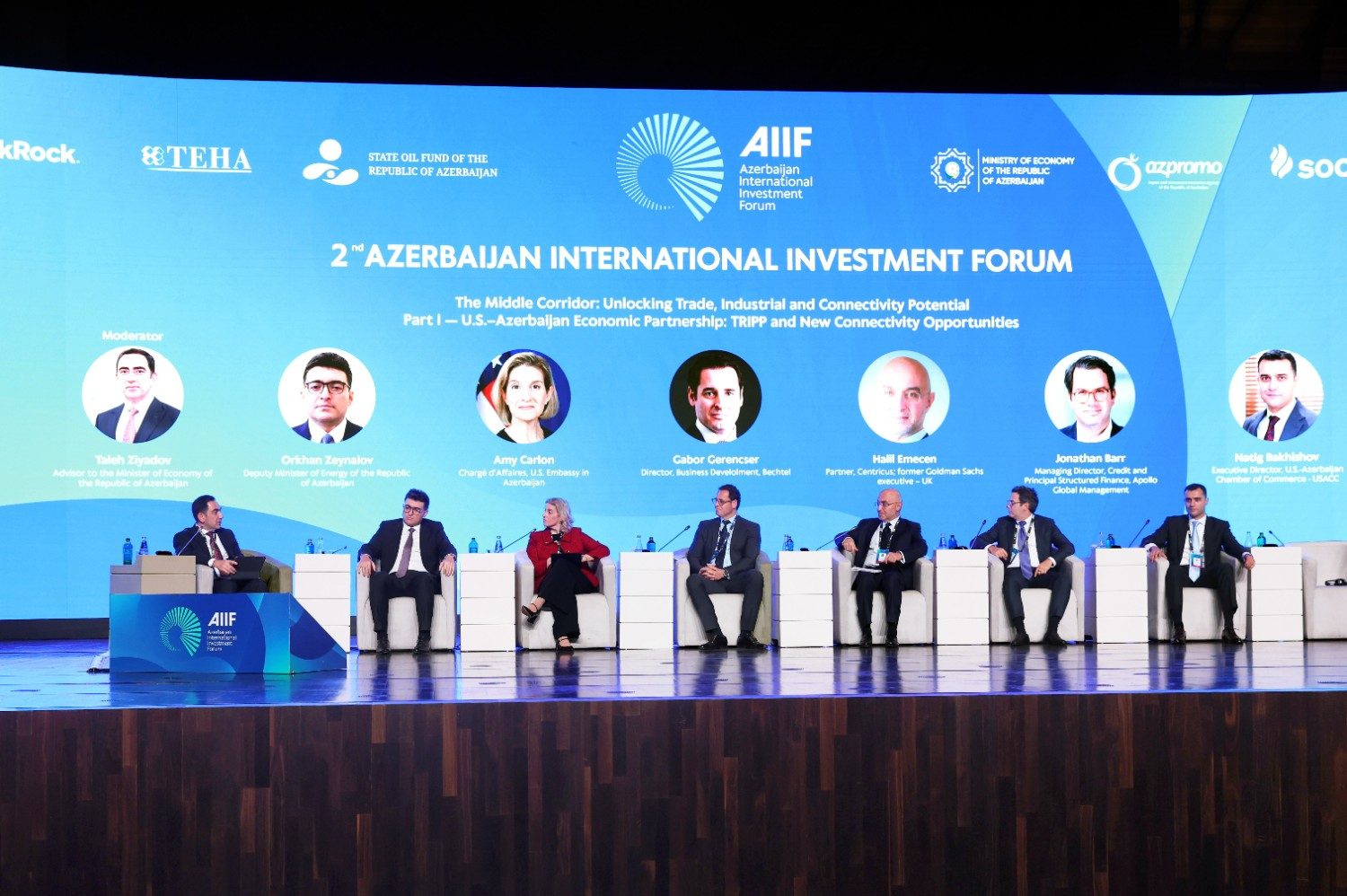 İkinci Azərbaycan Beynəlxalq İnvestisiya Forumunda Orta Dəhliz və regional tərəfdaşlıq imkanları müzakirə olunub