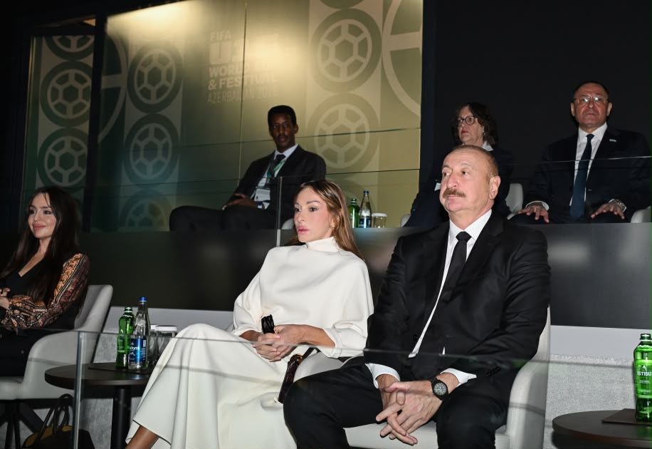 İlham Əliyev FIFA U-15 dünya çempionatının açılışından paylaşım edib