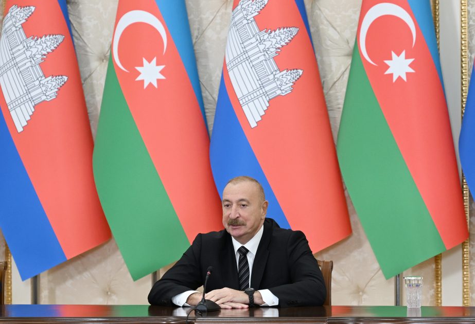 Ilham Aliyev: We cooperate very closely with Cambodia in international organizations