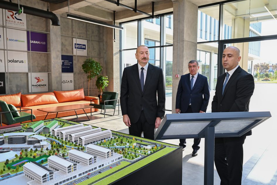 President Ilham Aliyev attends opening of first phase of SABAH.city innovation campus