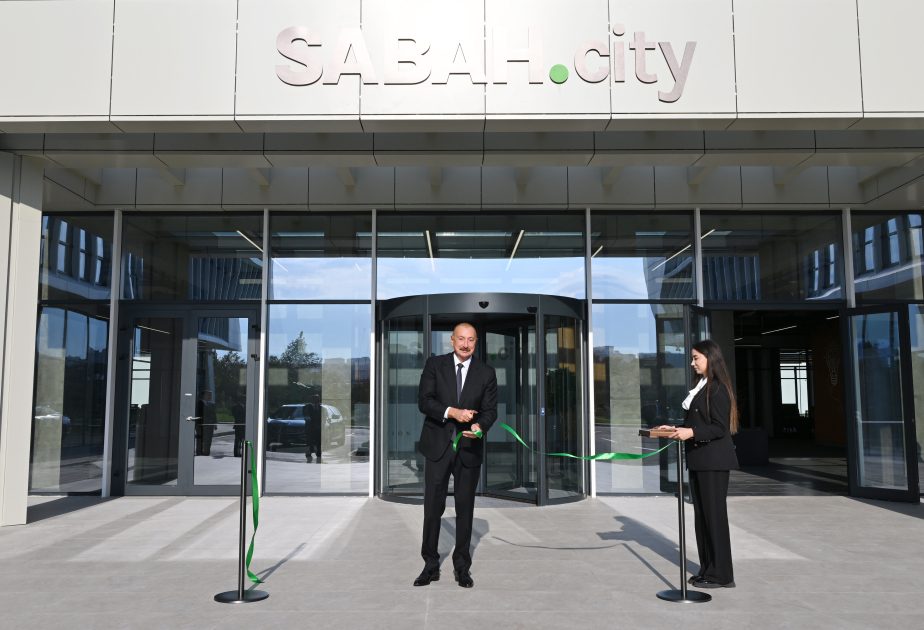 President Ilham Aliyev attends opening of first phase of SABAH.city innovation campus