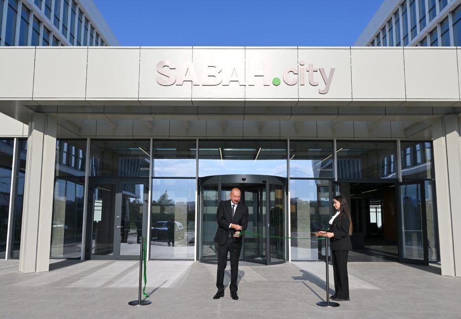 President Ilham Aliyev attends opening of first phase of SABAH.city innovation campus