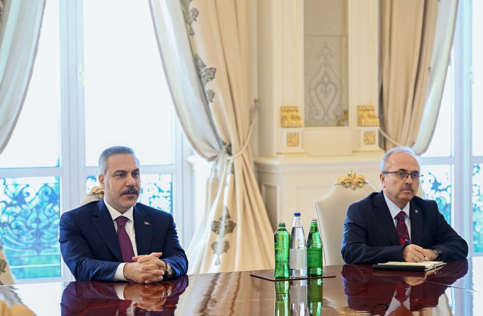 Ilham Aliyev receives Turkish FM