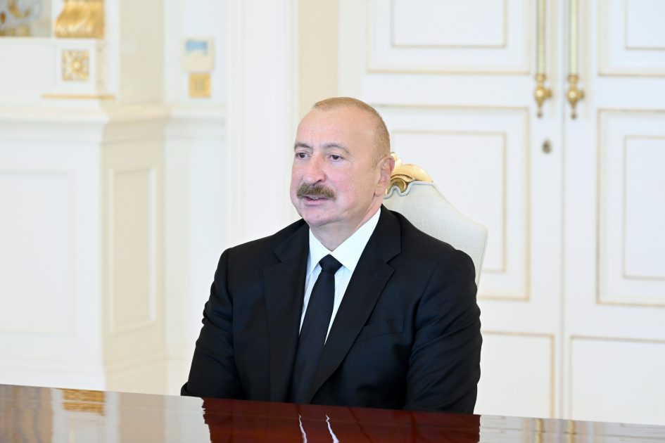 Ilham Aliyev receives Turkish FM
