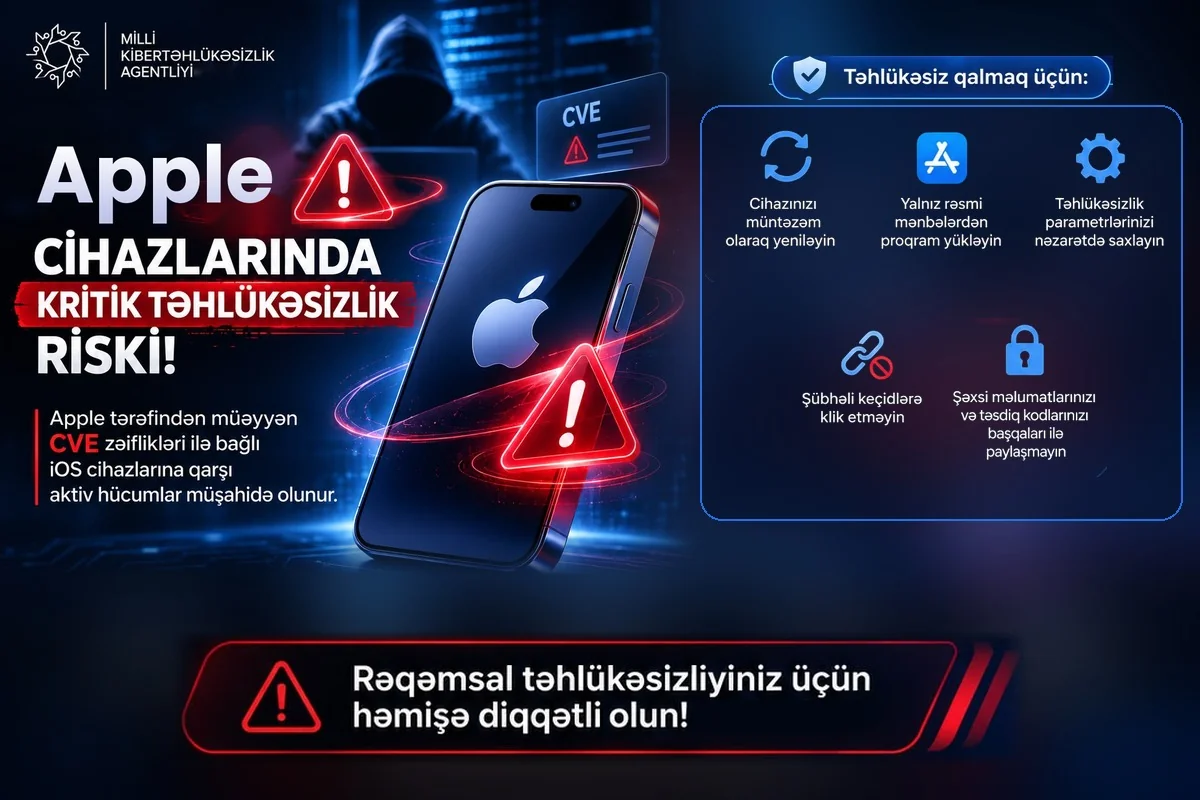 MKA "Apple" istifadəçilərinə xəbərdarlıq edib