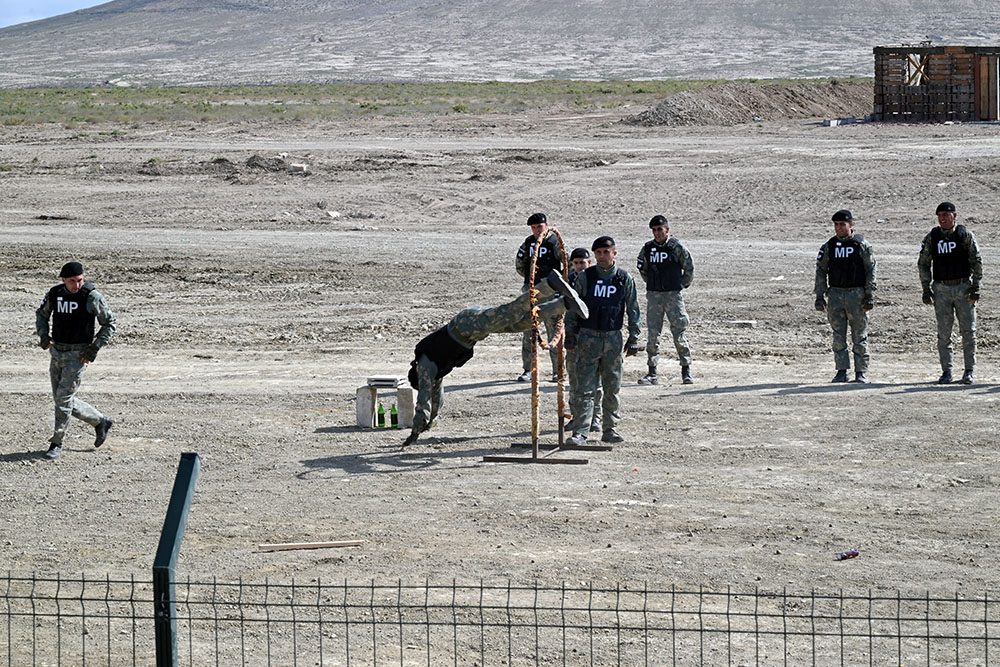 Müdafiə Nazirliyinin rəhbərliyi hərbi polis idarəsinin ƏİK bölüyünün ön əməliyyat bazasında olub 