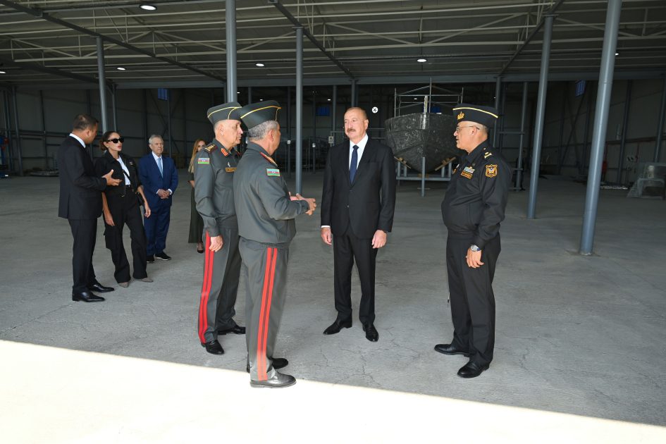 President Ilham Aliyev visits Naval Forces
