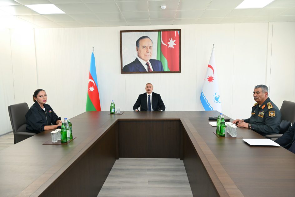 President Ilham Aliyev visits Naval Forces