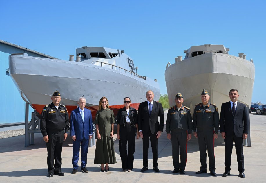 President Ilham Aliyev visits Naval Forces