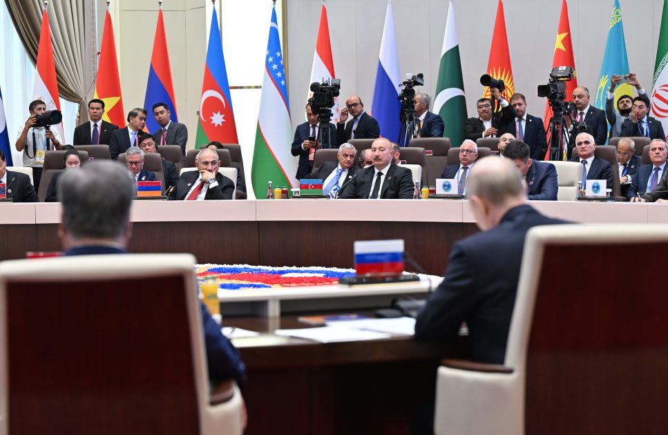 Prezident İlham Əliyev “ŞƏT plyus” formatında keçirilən görüşdə çıxış edib - YENİLƏNİB 4