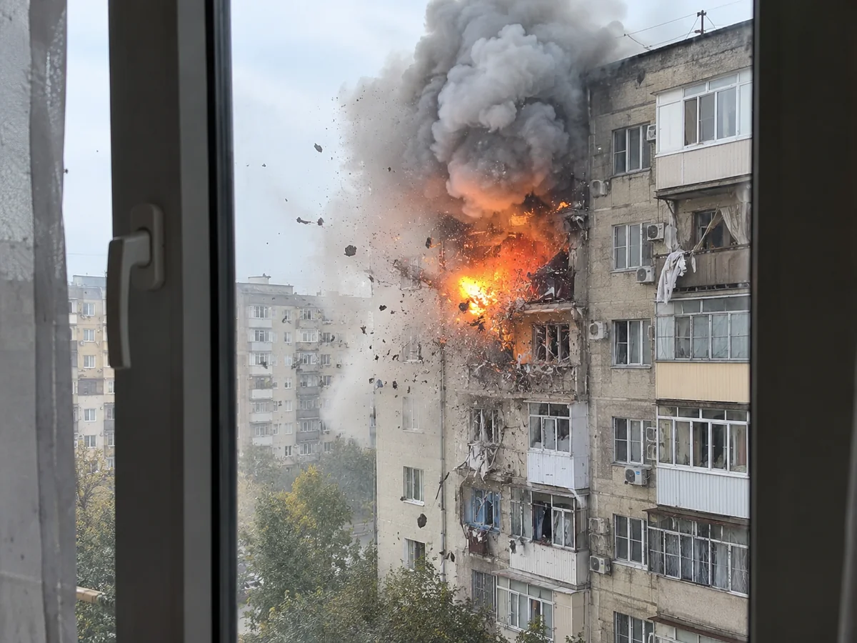 Şəfəq qəsəbəsində binada partlayış olub