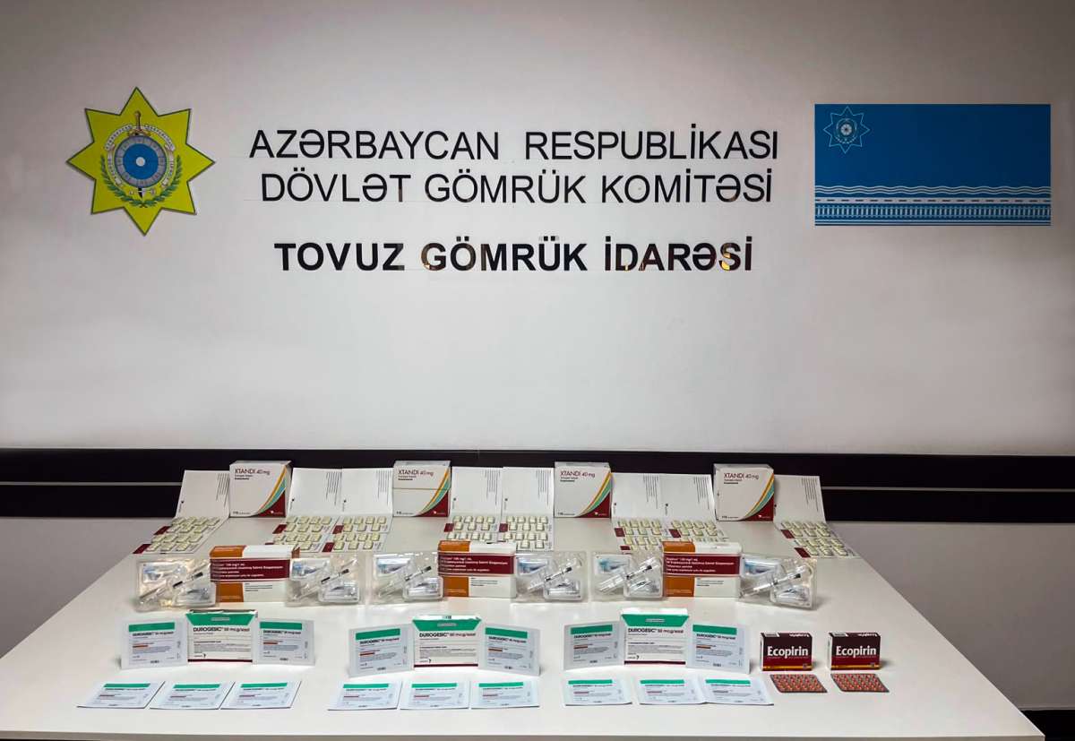 Tovuz gömrüyündə bəyan olunmayan dərmanlar aşkarlanıb