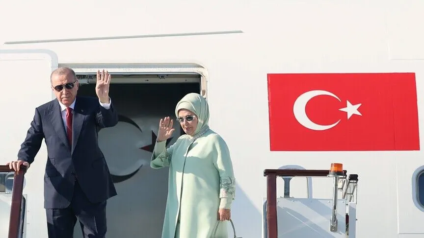 Türkiyə prezidenti Qırğızıstana səfərə yola düşüb
