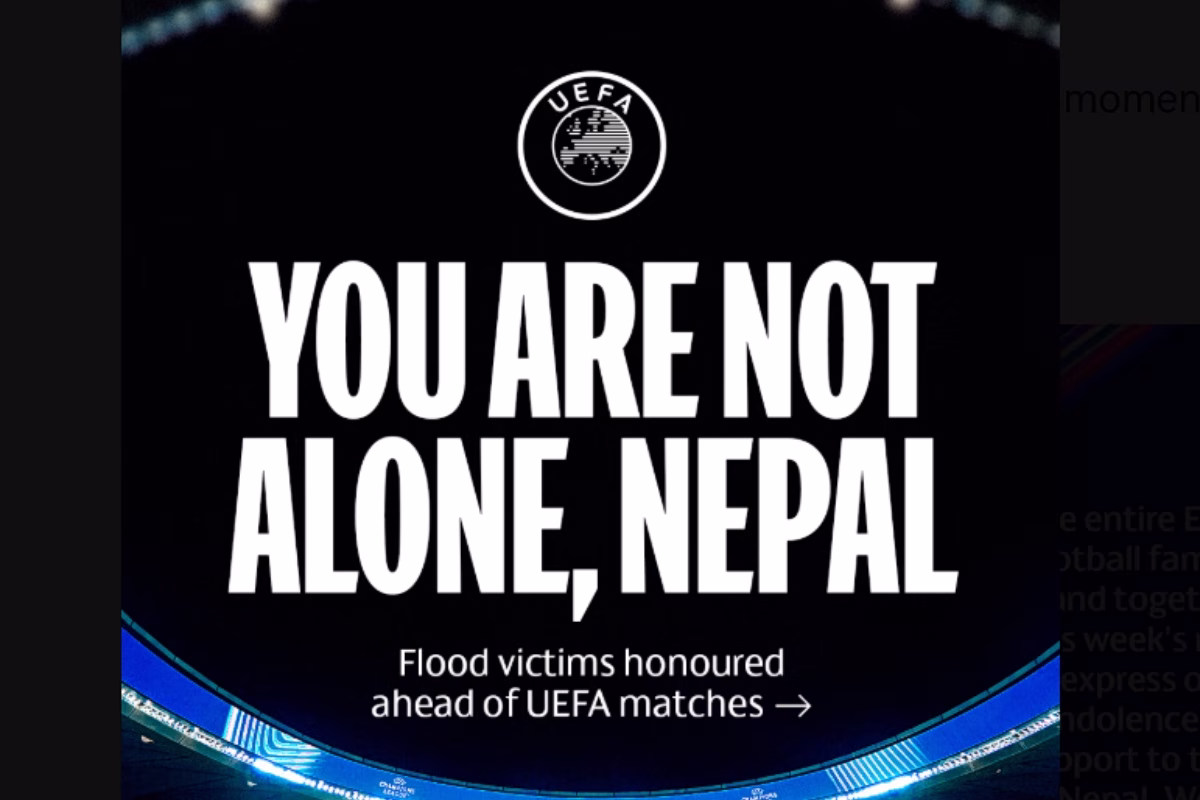 UEFA Nepal daşqınlarının qurbanlarını yad edəcək
