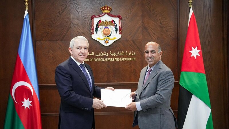 Azərbaycanın İordaniyadakı səfiri etimadnaməsini təqdim edib