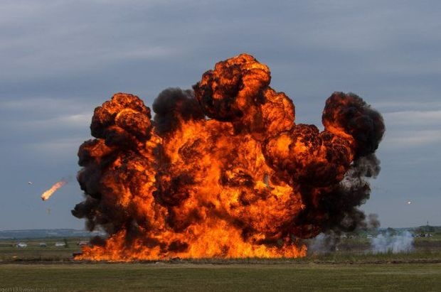 Ukraynada güclü partlayış olub