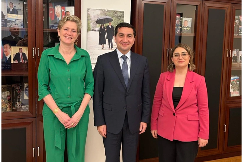 Hikmət Hacıyev Niderland səfiri ilə görüşüb