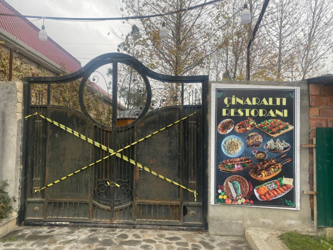 Ağsuda “Çinaraltı” restoranında nöqsanlar aşkarlanıb